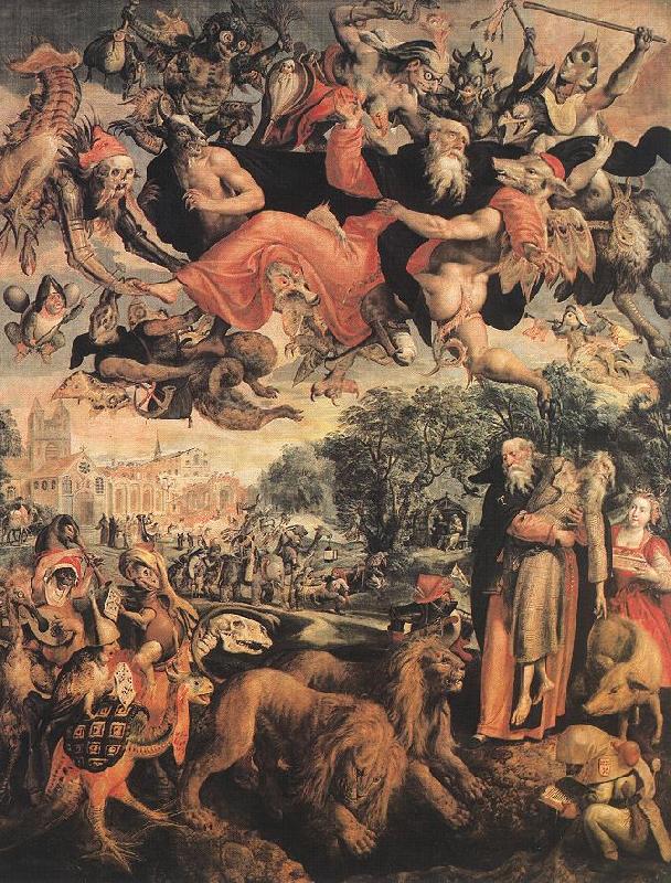 VOS, Marten de The Temptation of St Antony  awr oil painting picture